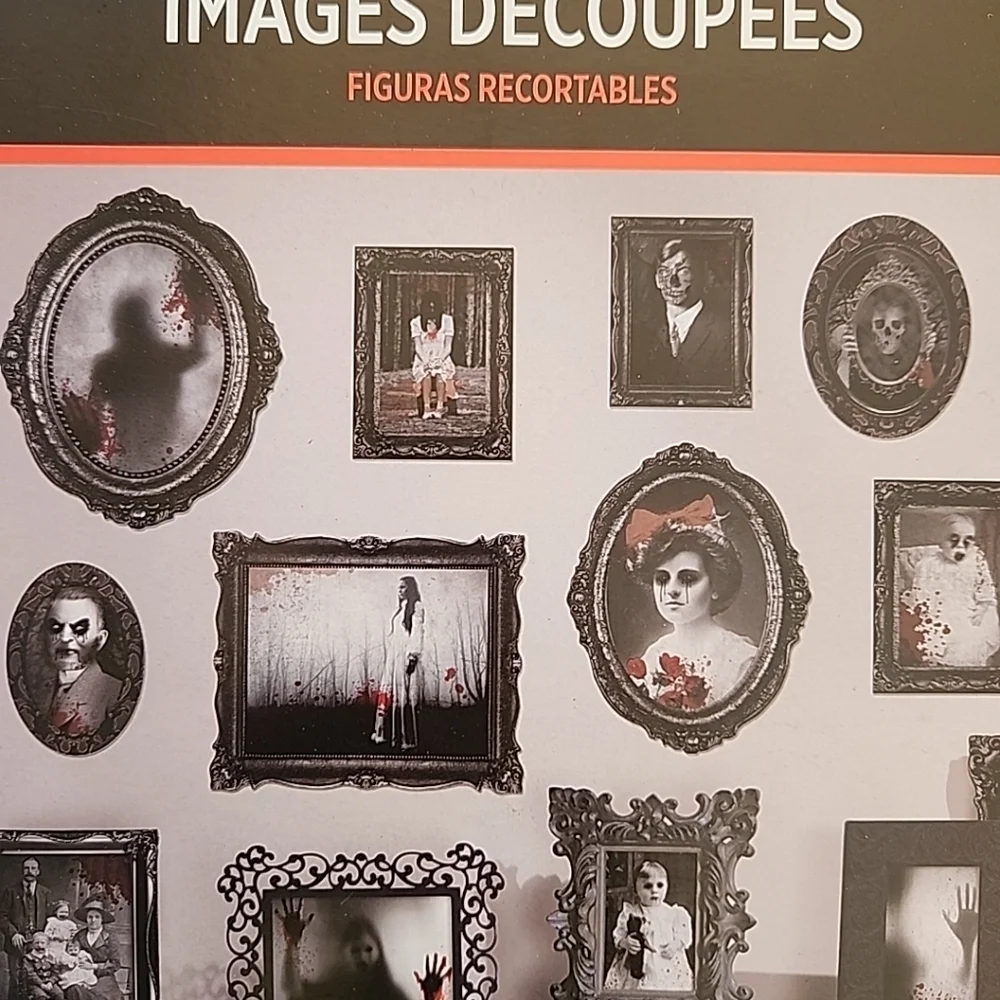Horror Themed Wall Cutouts, 30 Pieces, New